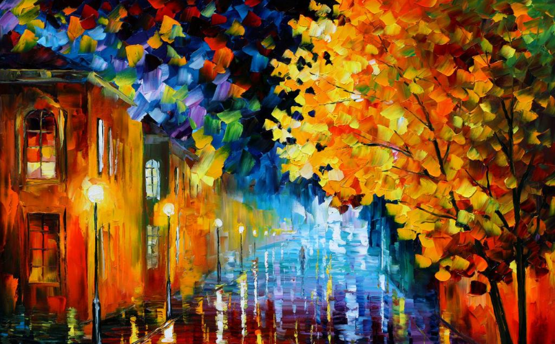 Wärme in der regnerischen Herbstnacht