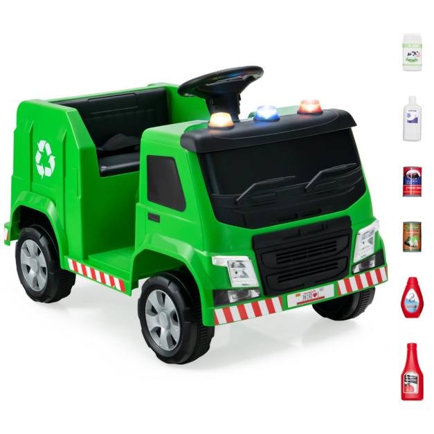 12V Kinderauto mit Fernbedienung Kinderfahrzeug für Kinder 108 x 64 x 41 cm  Schwarz - Costway