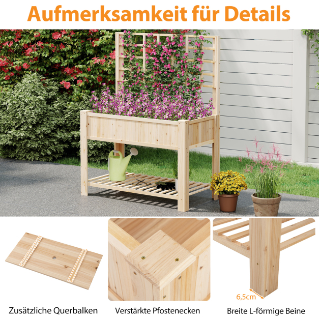 blumenkasten quadratisch kunststoff Leichter, quadratischer Blumenkasten für Terrasse & Garten – Flexi-Design  Blumenkasten – Potflex main image 0