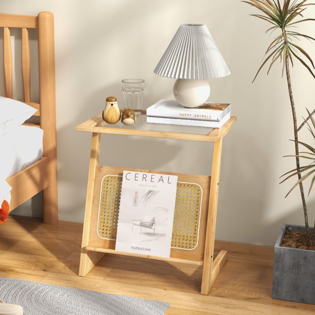 badschrank bambus schmal Bambus Hochschrank schmal