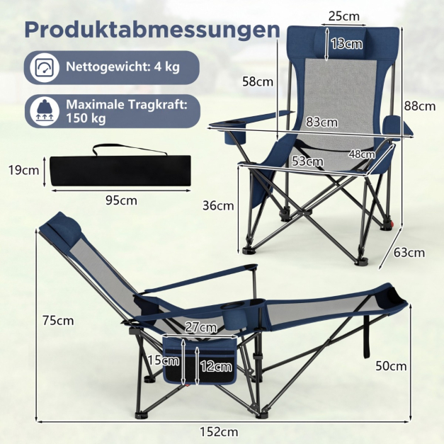 campingstuhl bequem kleines packma Alu-Campingstuhl CLOUD SIT+ online kaufen  Naturbummler