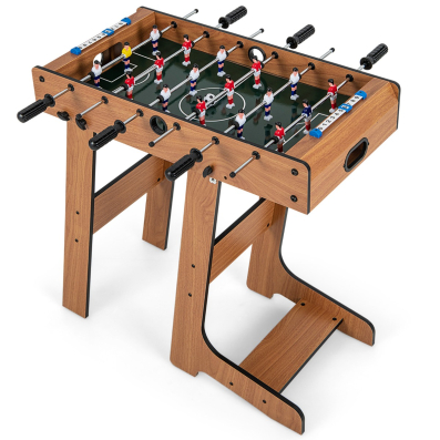 Tischkicker Platzsparender Fußballtisch mit Robustem Griff 33 x 36 x