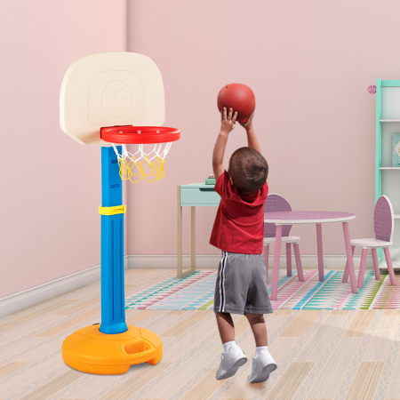 Basketballkorb mit Ständer für Kinder Basketballständer Basketballanlage mit Griff für Innen- & Außen