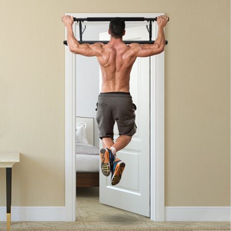 Costway Klimmzugstange Türreck Fitness Hometrainer Pull-Up-Bar Schwarz 100,5 x 26,5 x 35cm
