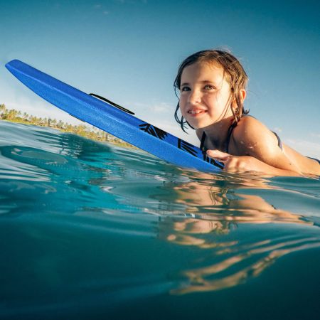 Bodyboard leichtgewichtig Schwimmbrett für den Strand für Kinder & Erwachsene 106cm Blau