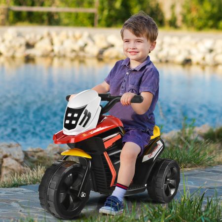Costway Spielzeug-Motorrad elektrisches Motorrad mit Musik und Hupe Elektrofahrzeug  für Kinder 
